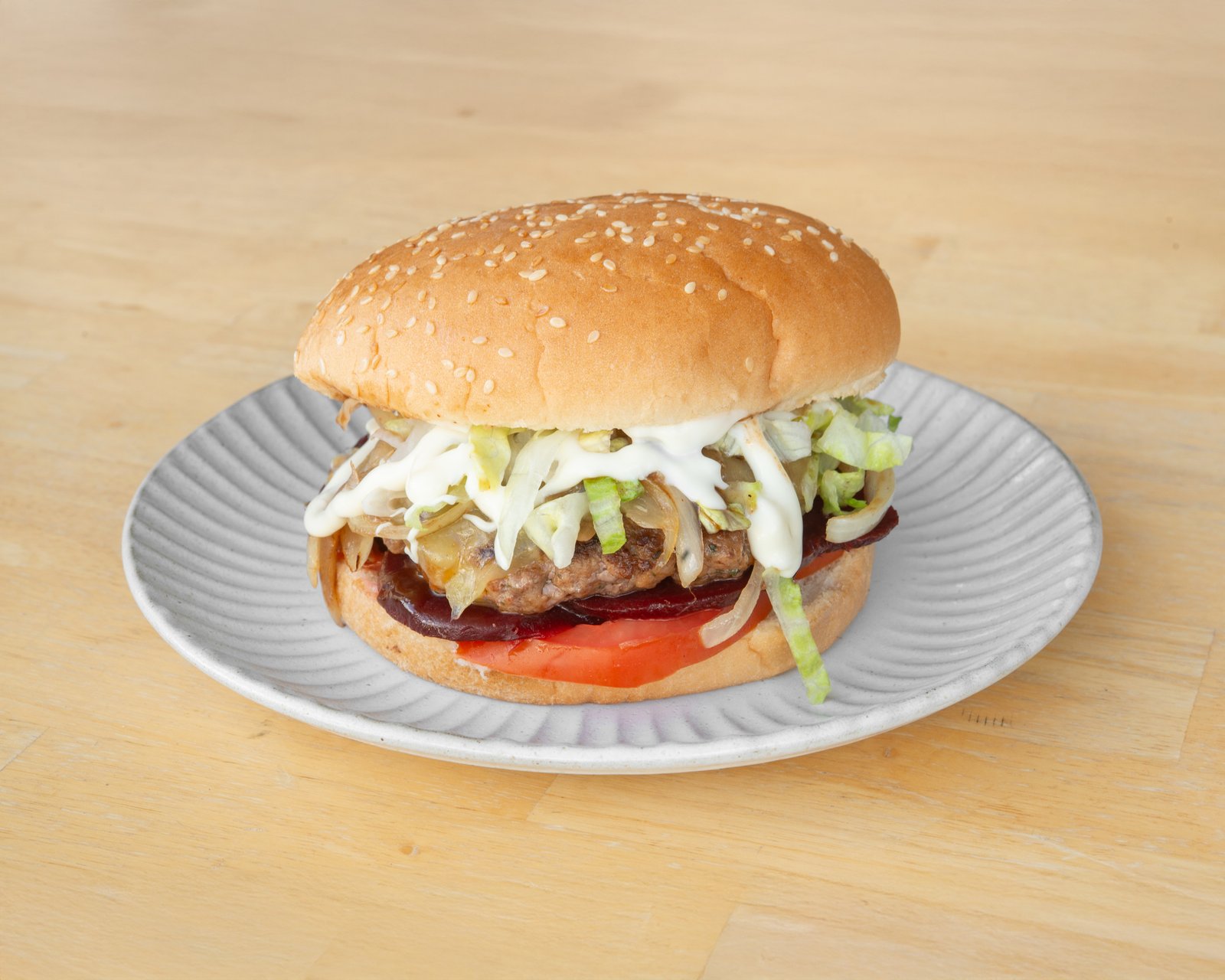 Hamburger the lot at Forest Espresso Frenchs Forest