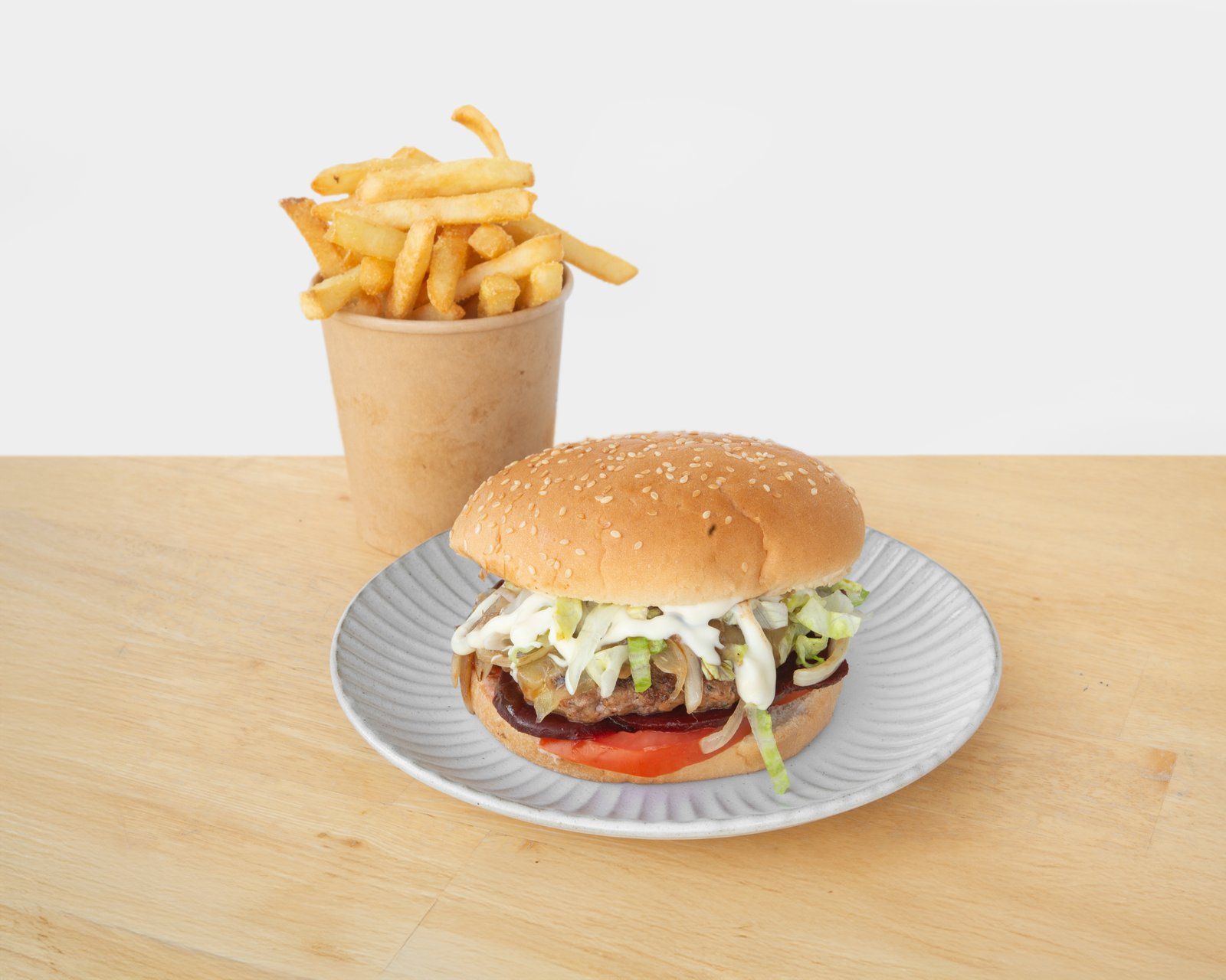 Chicken burger the lot at Forest Espresso Frenchs Forest